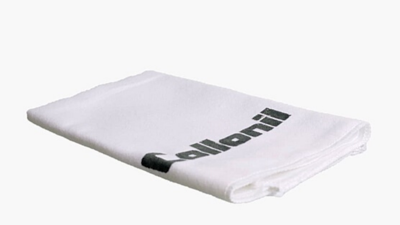 Image of Collonil’s Polish Cloth in the colour white against a neutral grey background. 